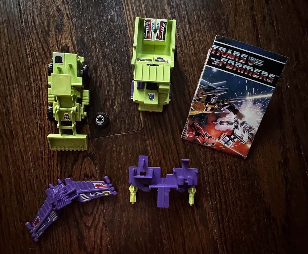 1985 Transformers G1 Decepticon Constructicons Long Haul Scrapper Devastator LOT